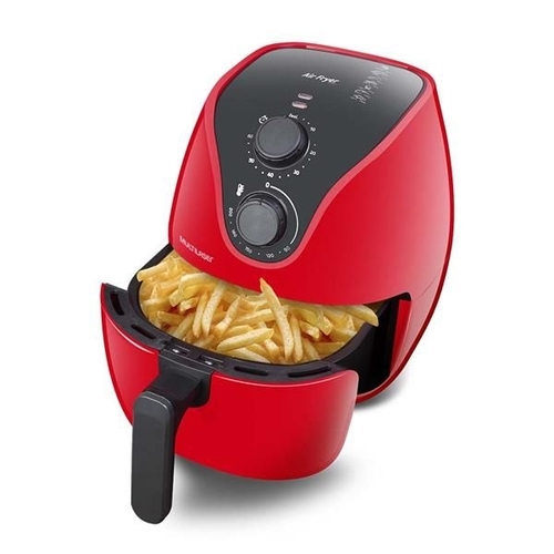 Fritadeira Airfryer Eletrica Sem Óleo Panela Grande 4l 1500w Cor Vermelho  Voltagem 110v